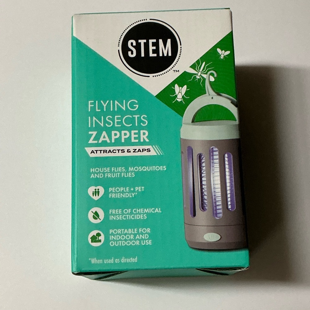 STEM Insect Zapper in Grey Plastic Coating